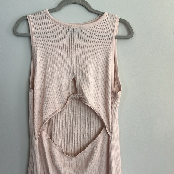 ASOS light Pink Cutout Knit Dress bodycon​ - Picture 2 of 3